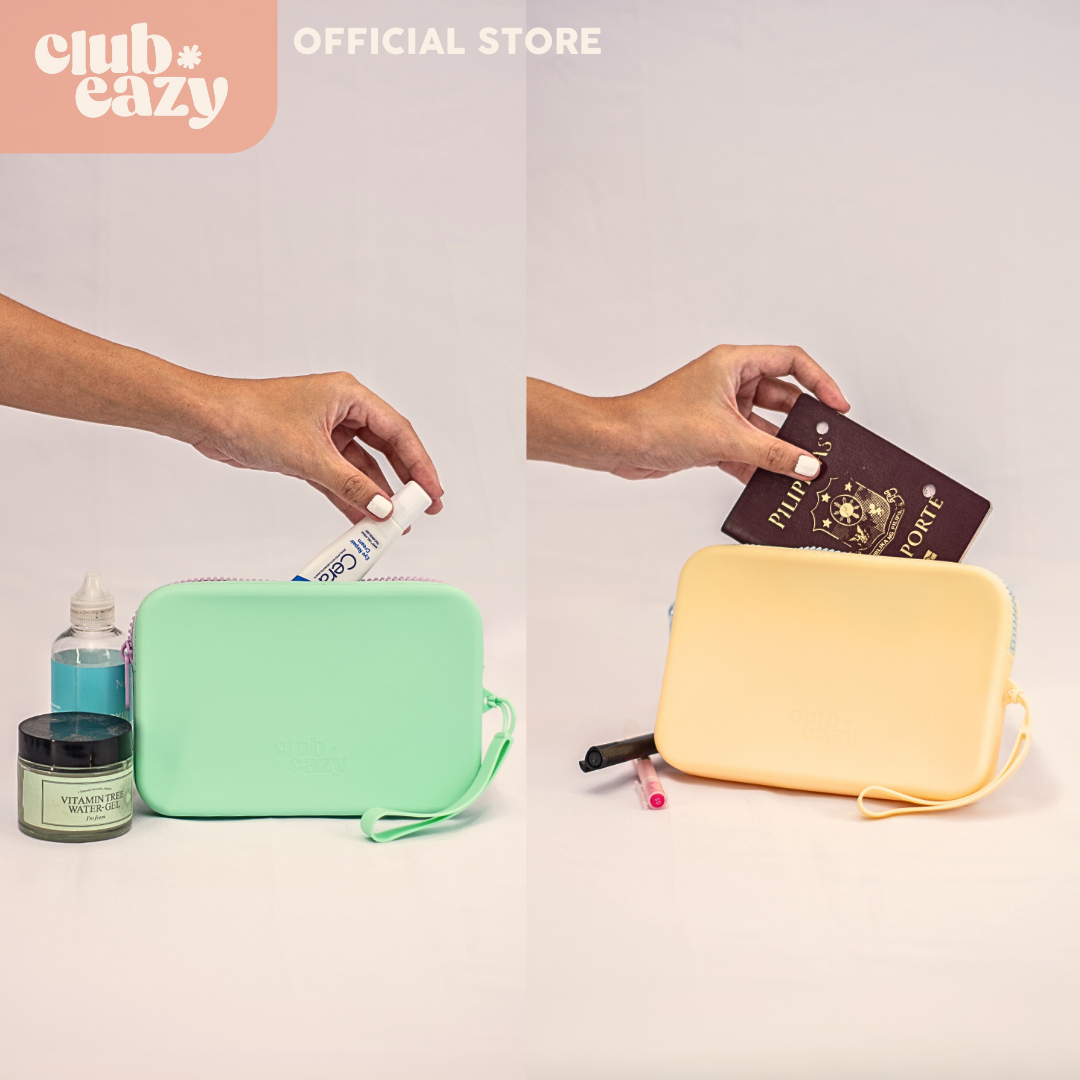 Silicone Organizer Travel Pouch & Makeup Wallet Storage Bag