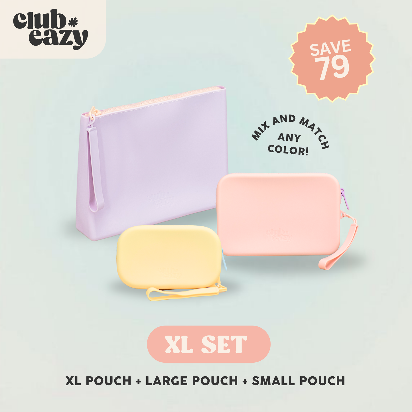 XL Set (Set of 3, XL + Large + Small Pouch)