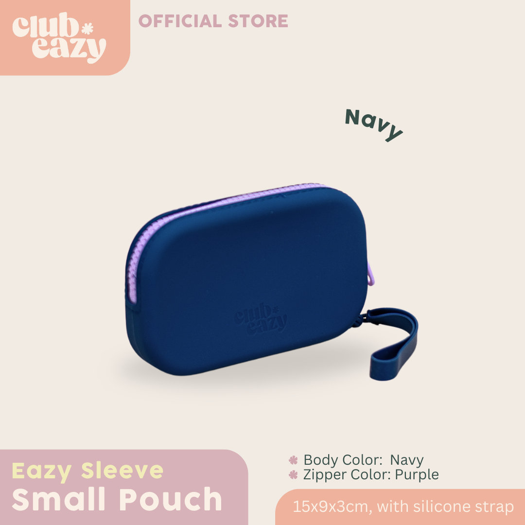 Eazy Sleeve Small Pouch (Round) - Navy (New Color!)