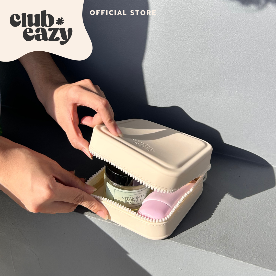 Waterproof Silicone Organizer Storage Travel Bag Toiletry Kit Makeup Pouch Case