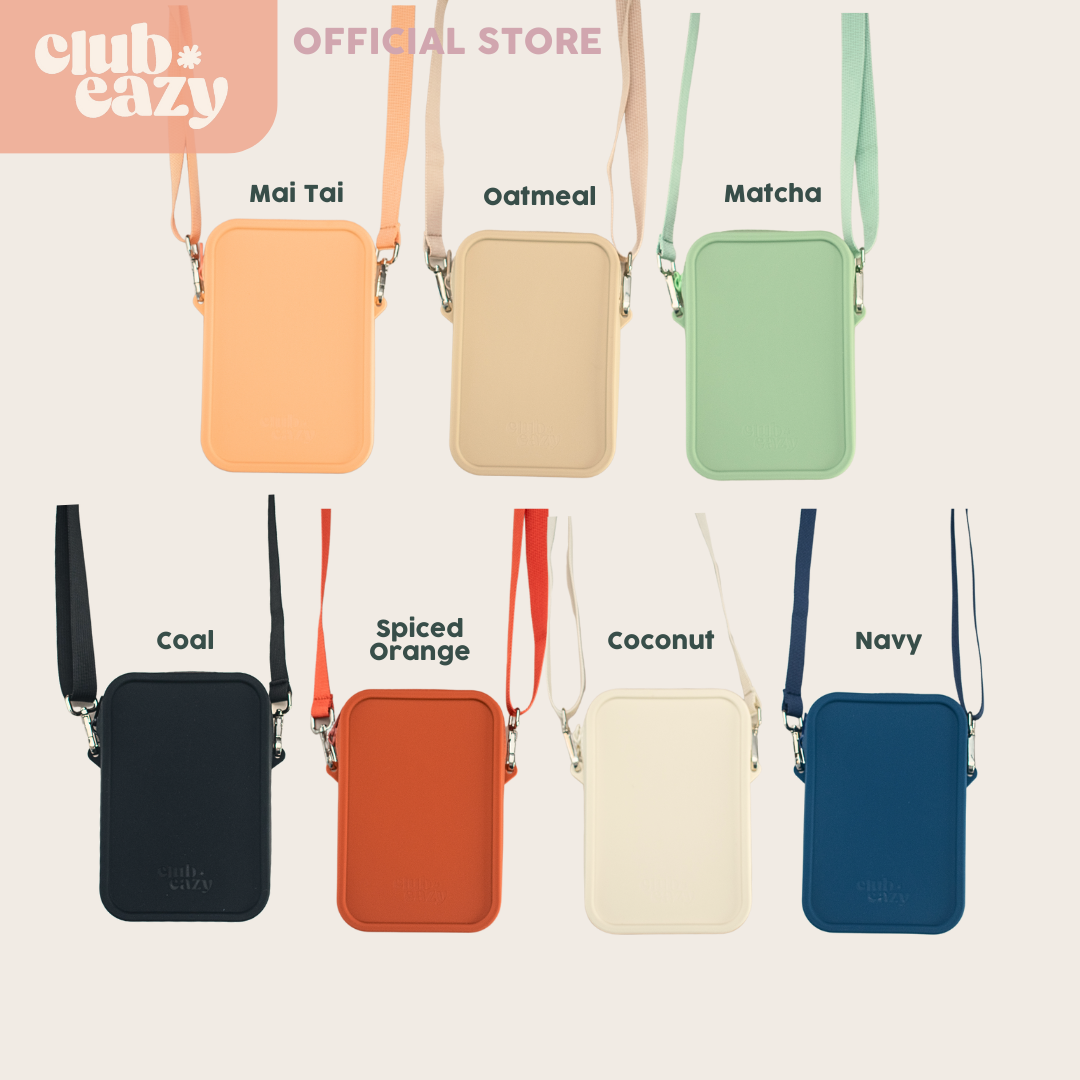 Waterproof Silicone Everyday Crossbody Adjustable Strap for Daily Everyday Errands Carry
